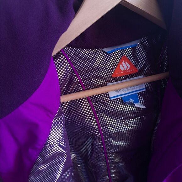 Columbia Omni Heat Omni Tech Purple Pink Magenta Waterproof Womens XS Jacket - Picture 7 of 10